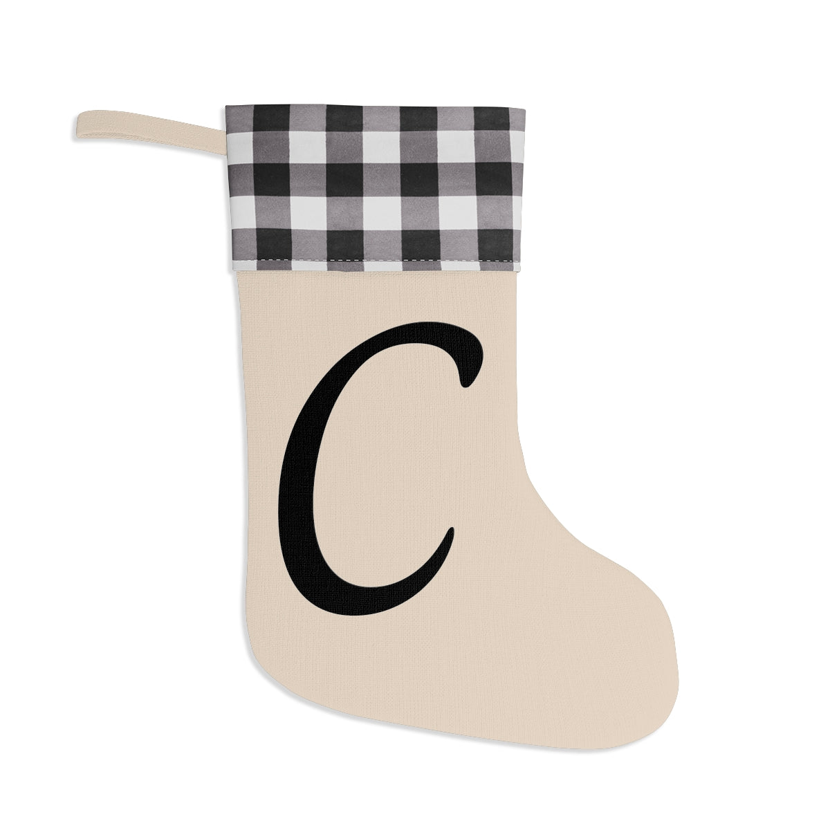 "C" Christmas Stocking