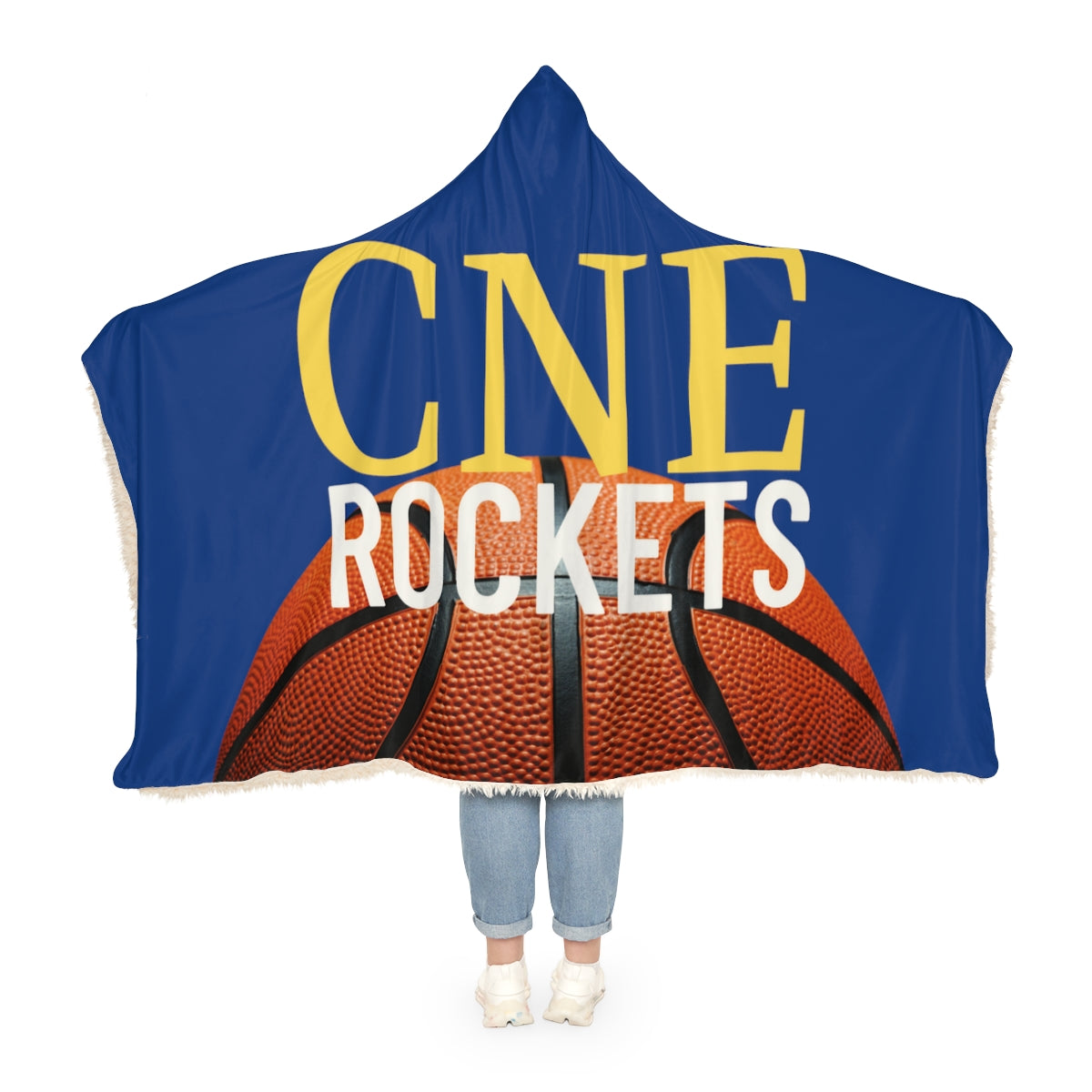 CNE ROCKETS Basketball Snuggle Blanket