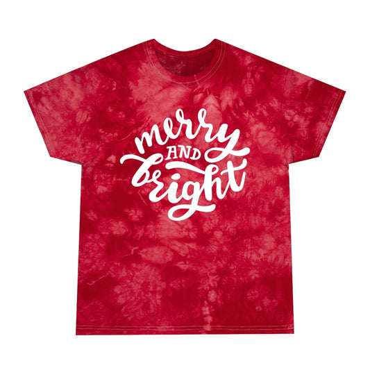 Merry and Bright Tie-Dye Tee, Crystal