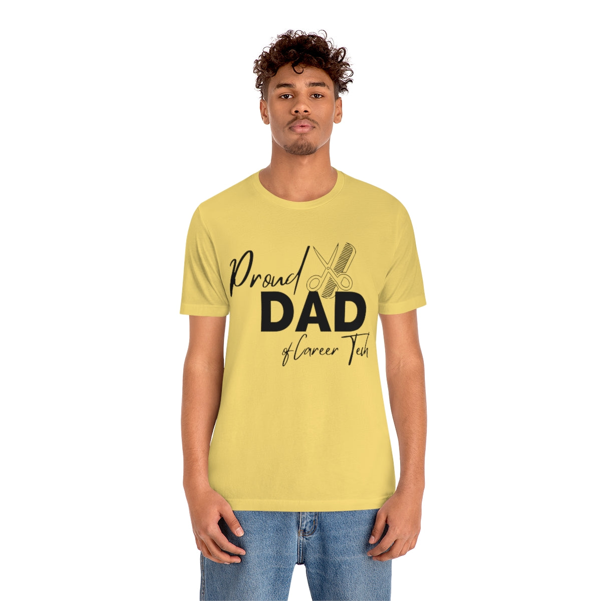 Proud Dad of Career Tech Student Jersey Short Sleeve Tee