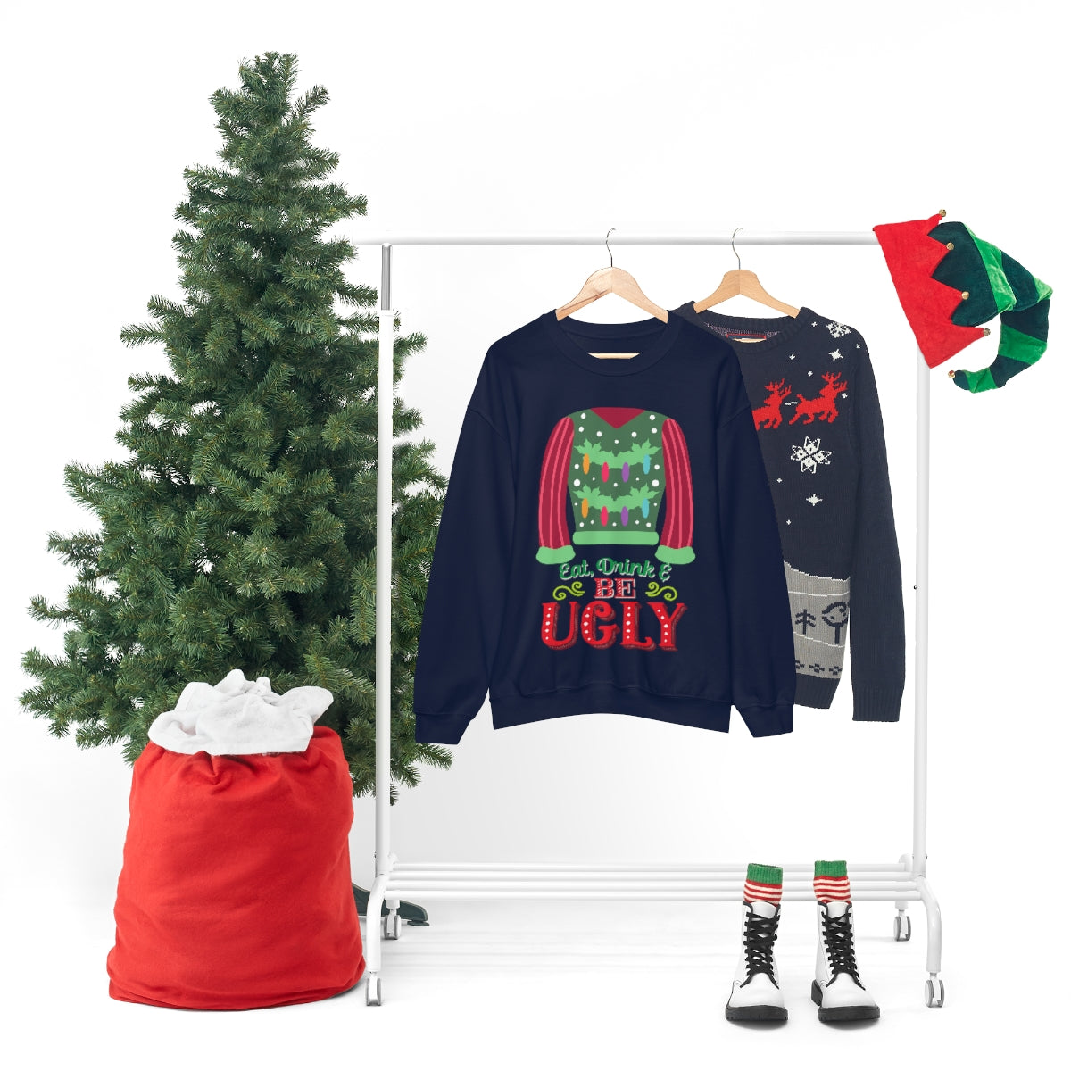 Ugly Christmas Sweater Heavy Blend™ Crewneck Sweatshirt