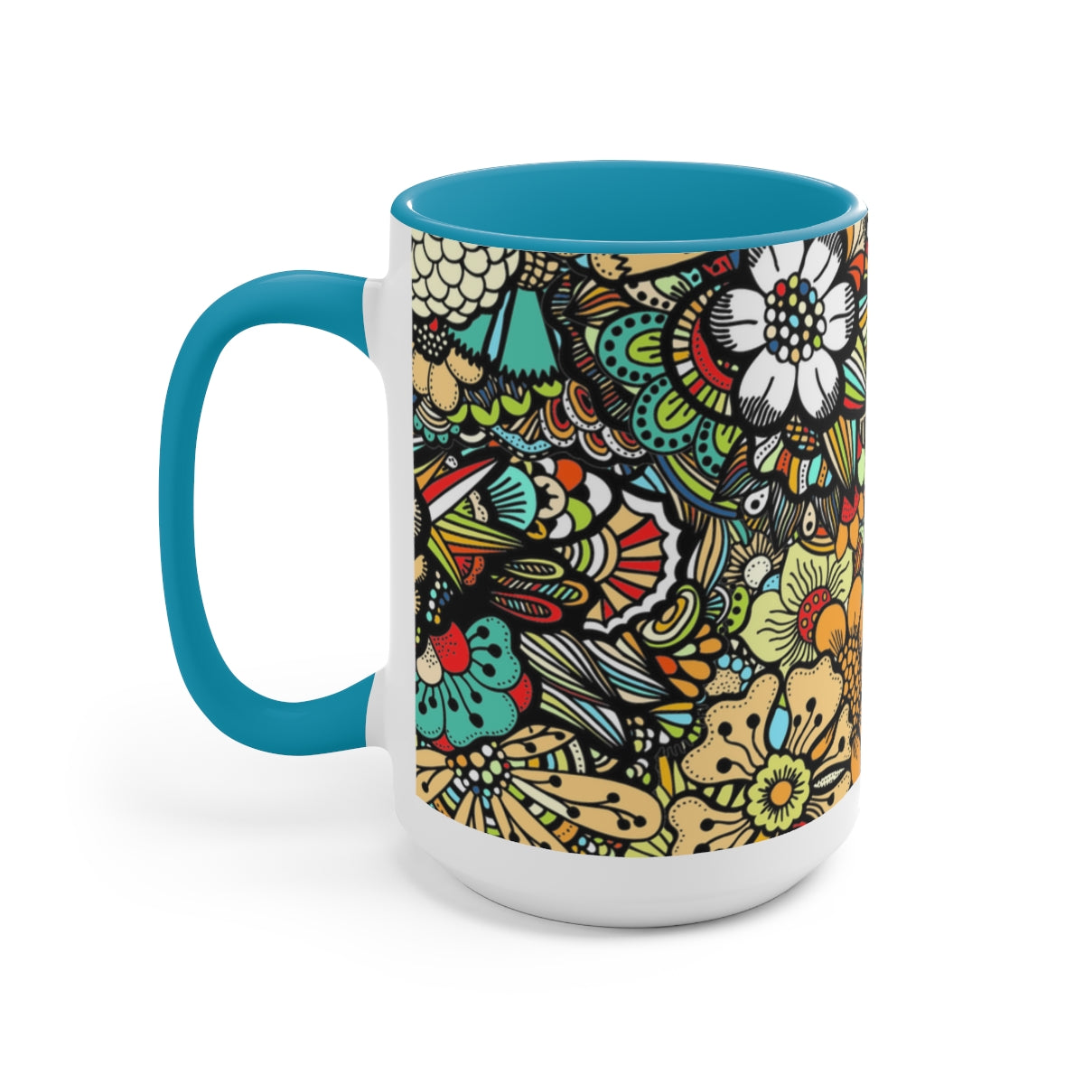 Two-Tone Coffee Mugs, 15oz