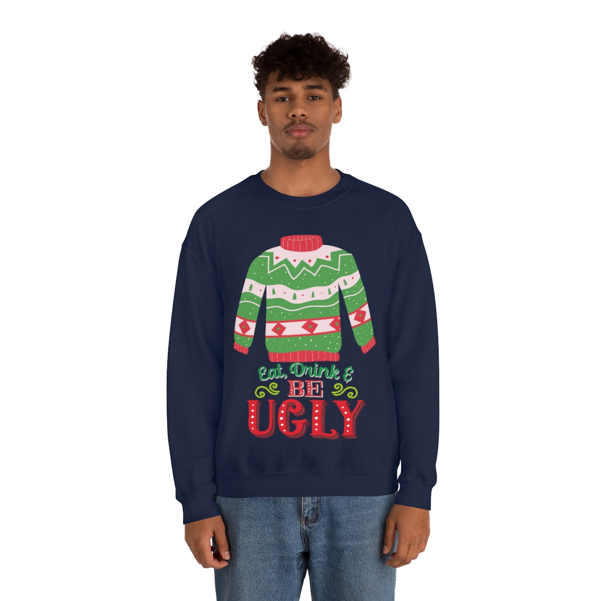 Ugly Christmas Sweater Unisex Heavy Blend™ Crewneck Sweatshirt