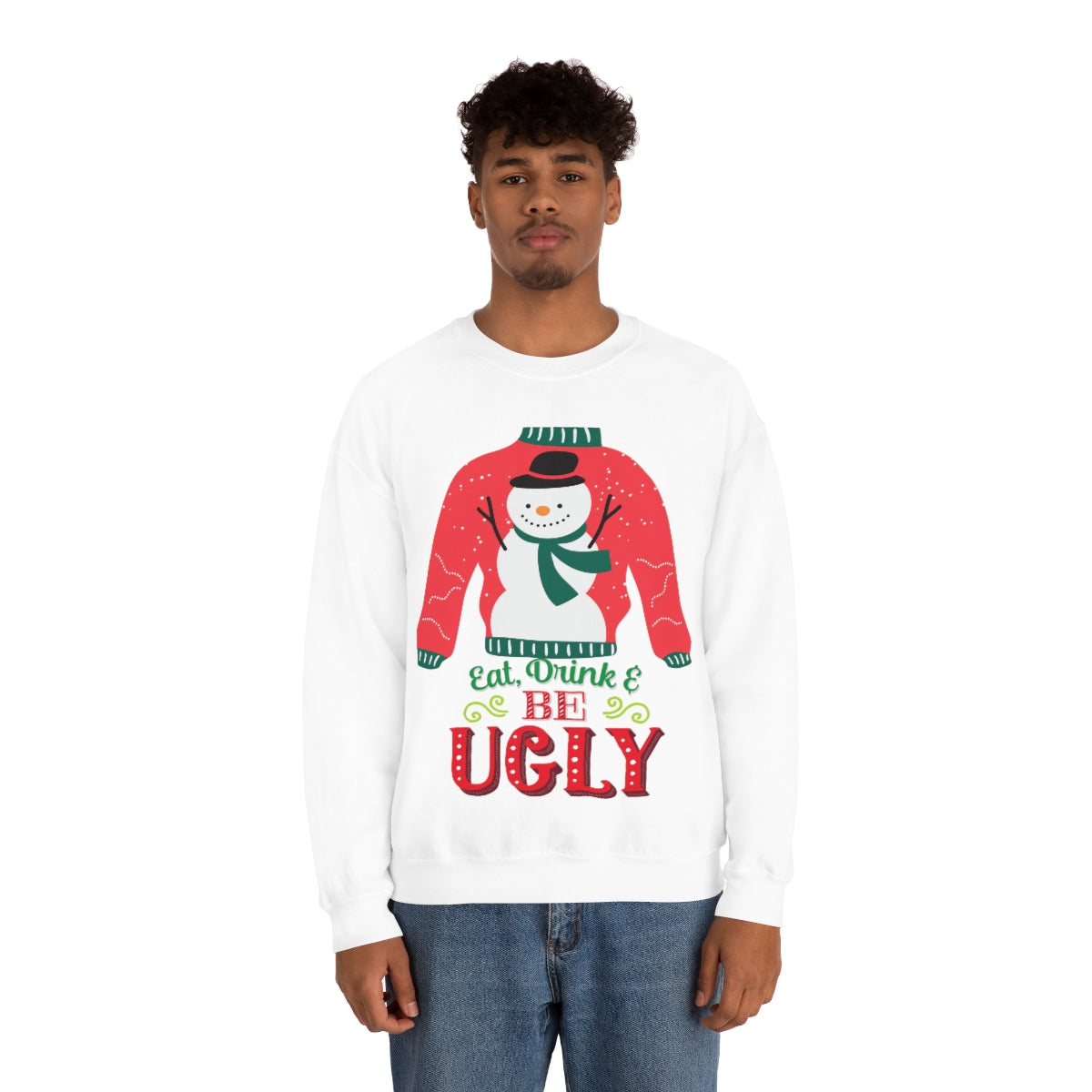 Ugly Christmas Sweater Unisex Heavy Blend™ Crewneck Sweatshirt