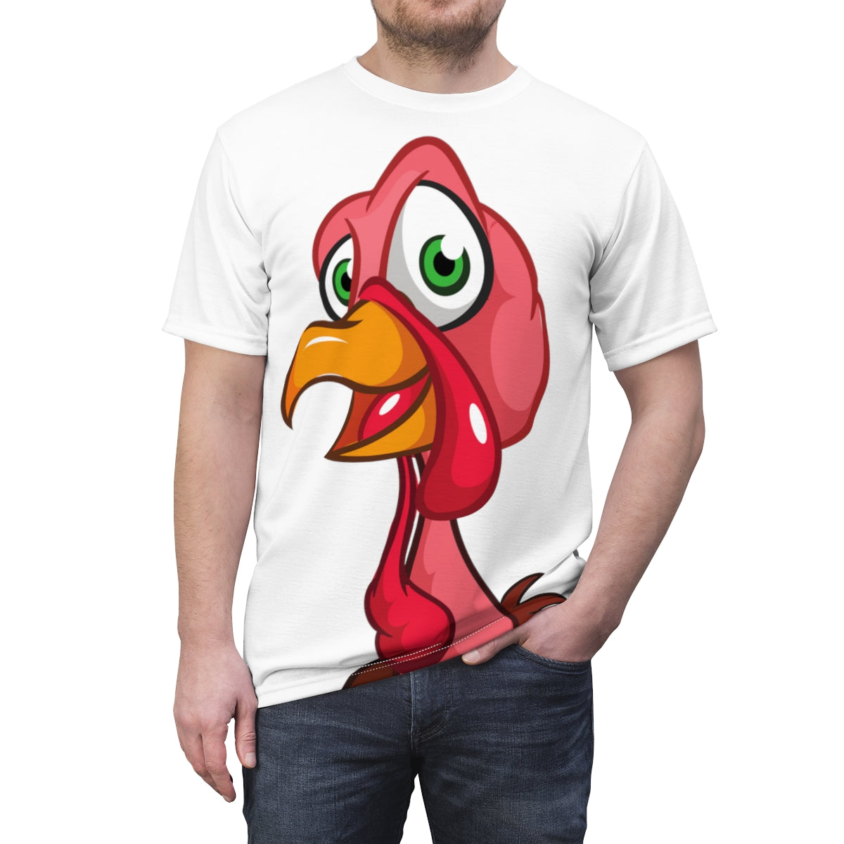 Turkey Gobbler Unisex AOP Cut & Sew Tee