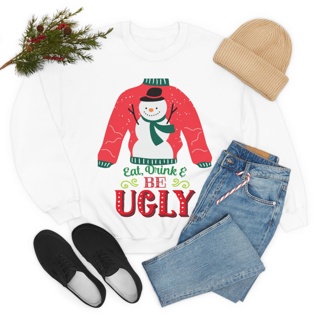 Ugly Christmas Sweater Unisex Heavy Blend™ Crewneck Sweatshirt