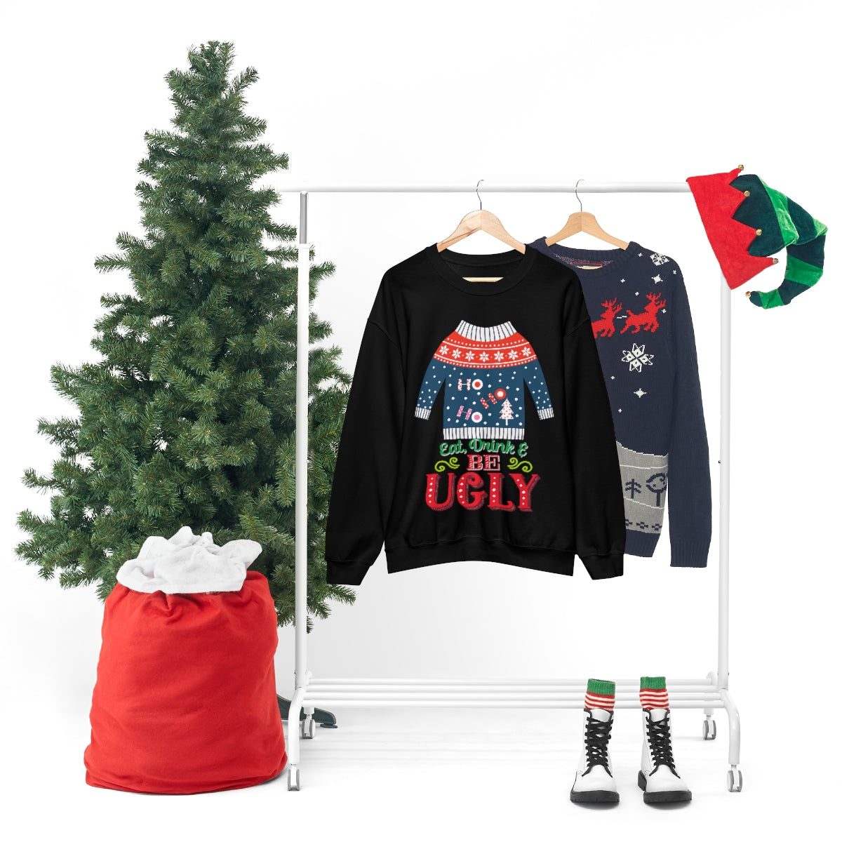 Ugly Christmas Sweater Heavy Blend™ Crewneck Sweatshirt