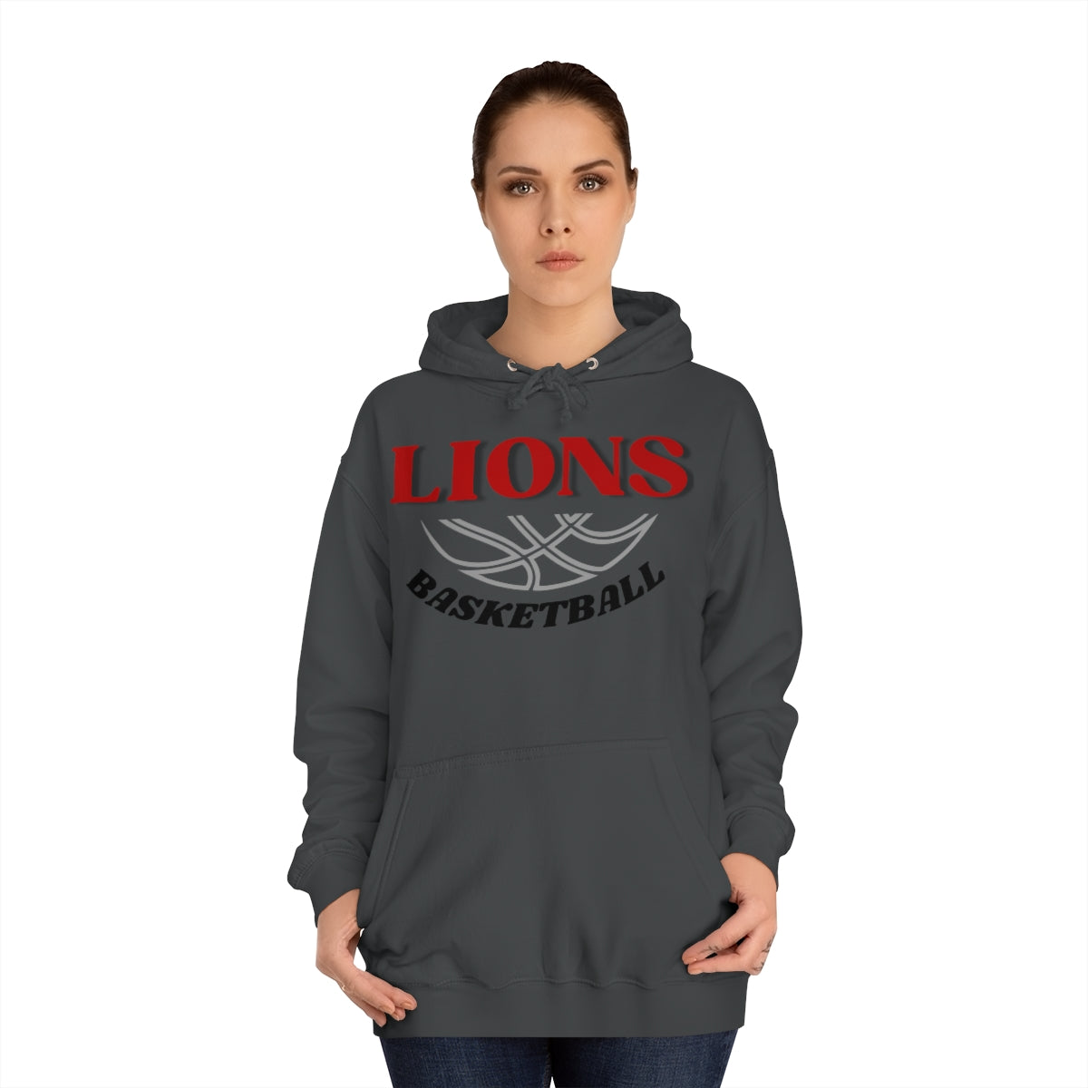 Lions Unisex College Basketball  Hoodie