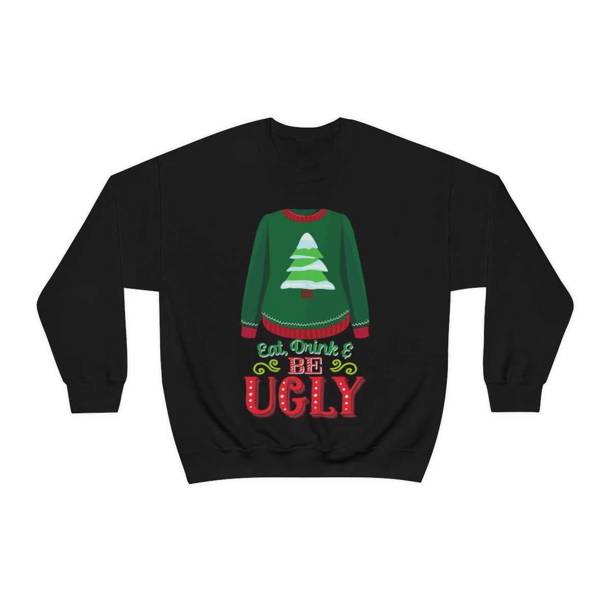 Ugly Christmas Sweater Heavy Blend™ Crewneck Sweatshirt