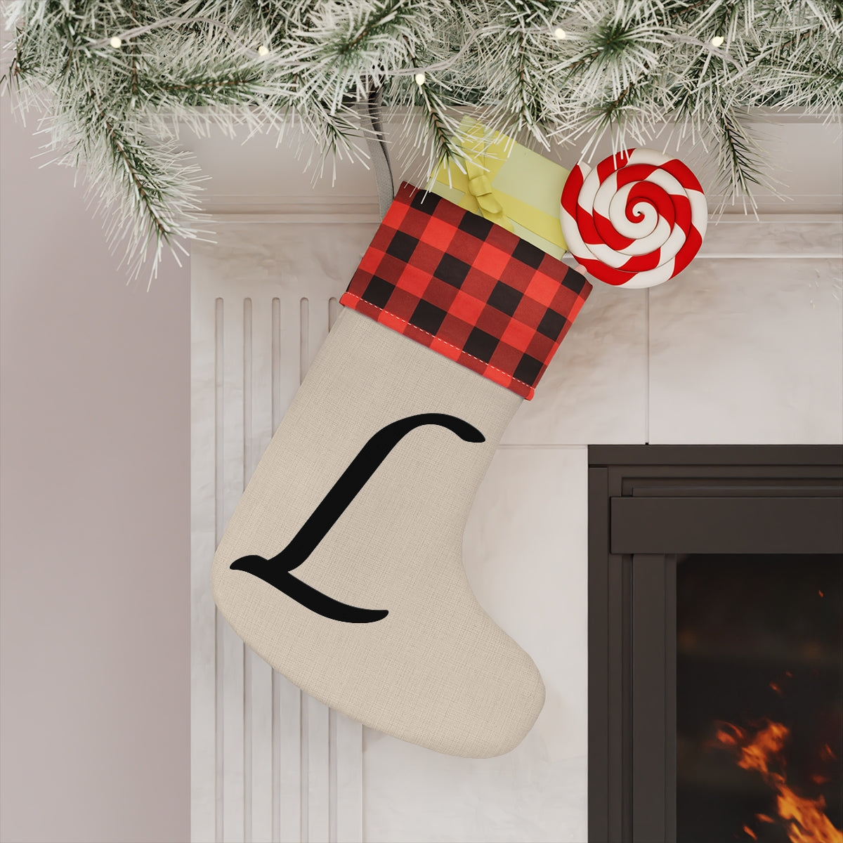 "L" Christmas Stocking