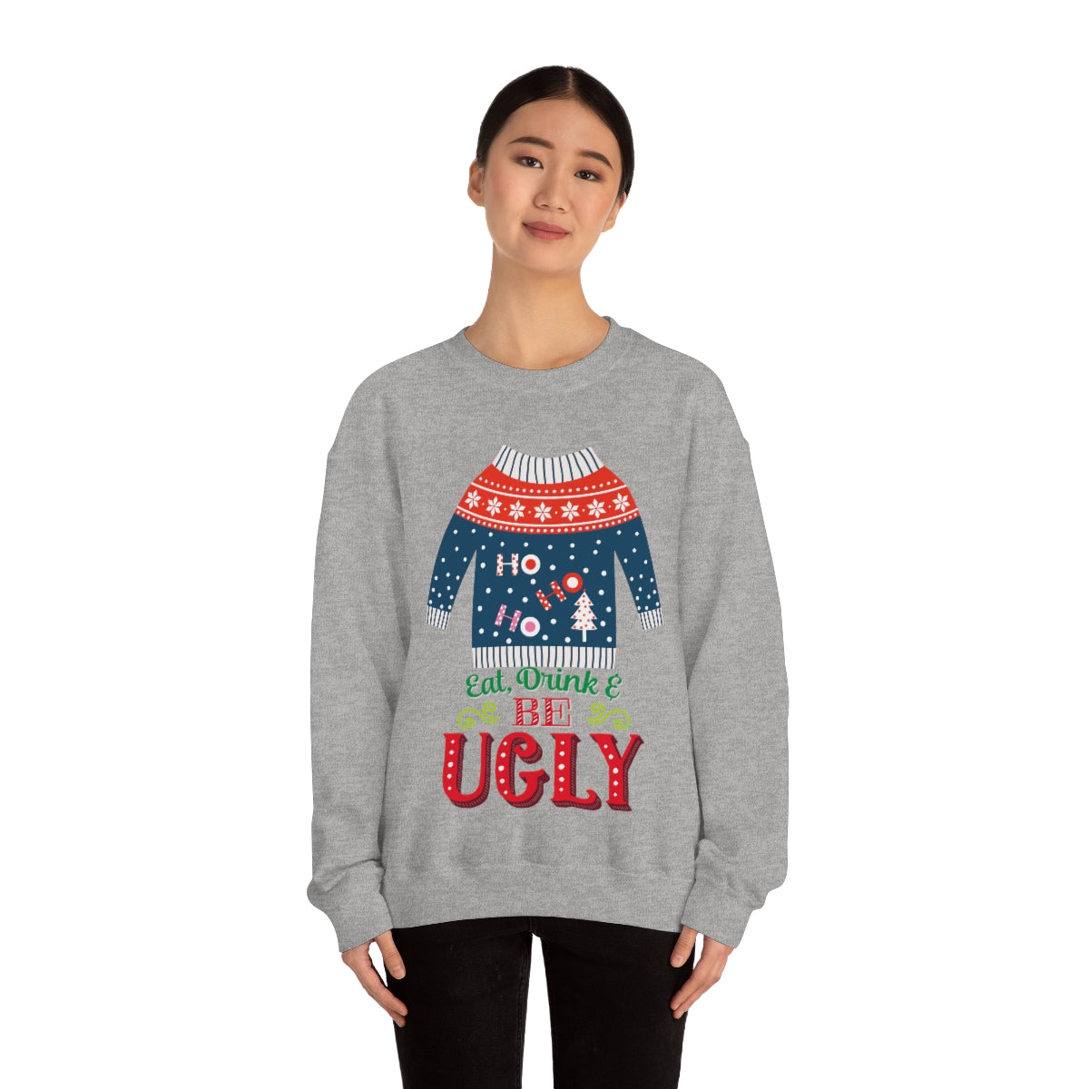 Ugly Christmas Sweater Heavy Blend™ Crewneck Sweatshirt