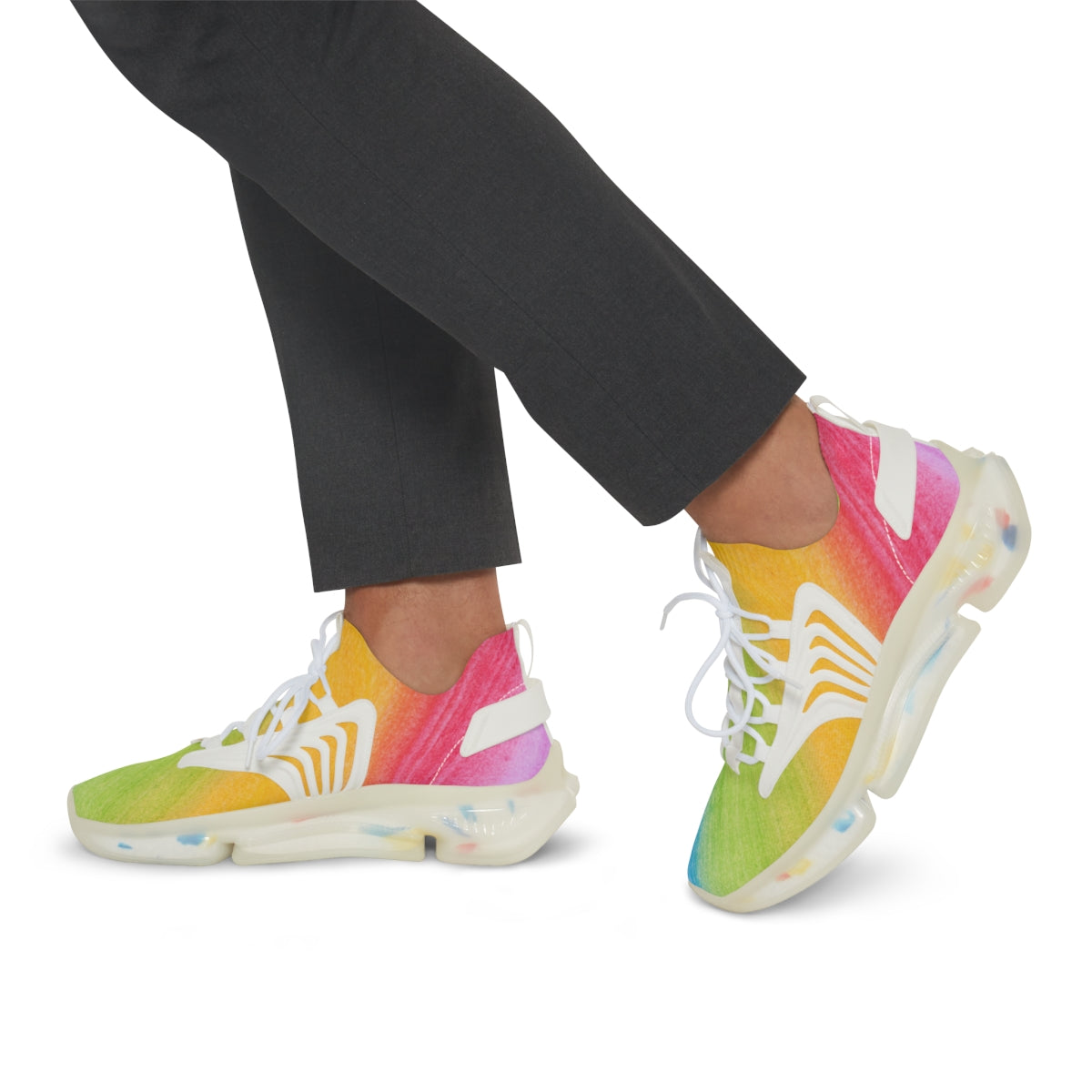 Rainbow Mesh Sports Sneakers