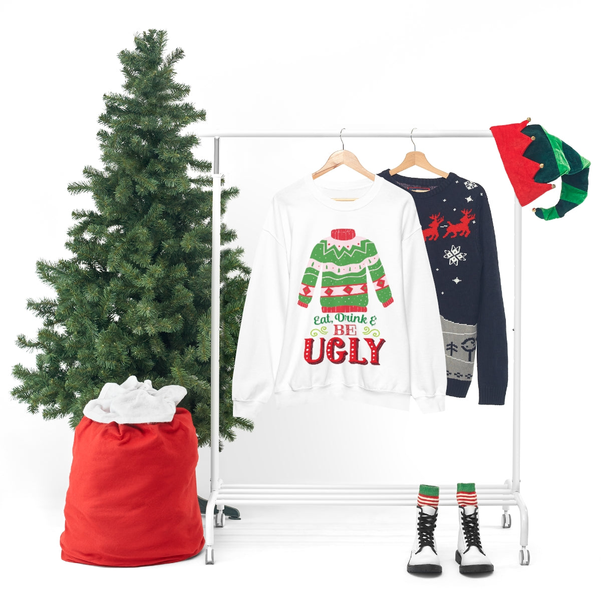 Ugly Christmas Sweater Unisex Heavy Blend™ Crewneck Sweatshirt