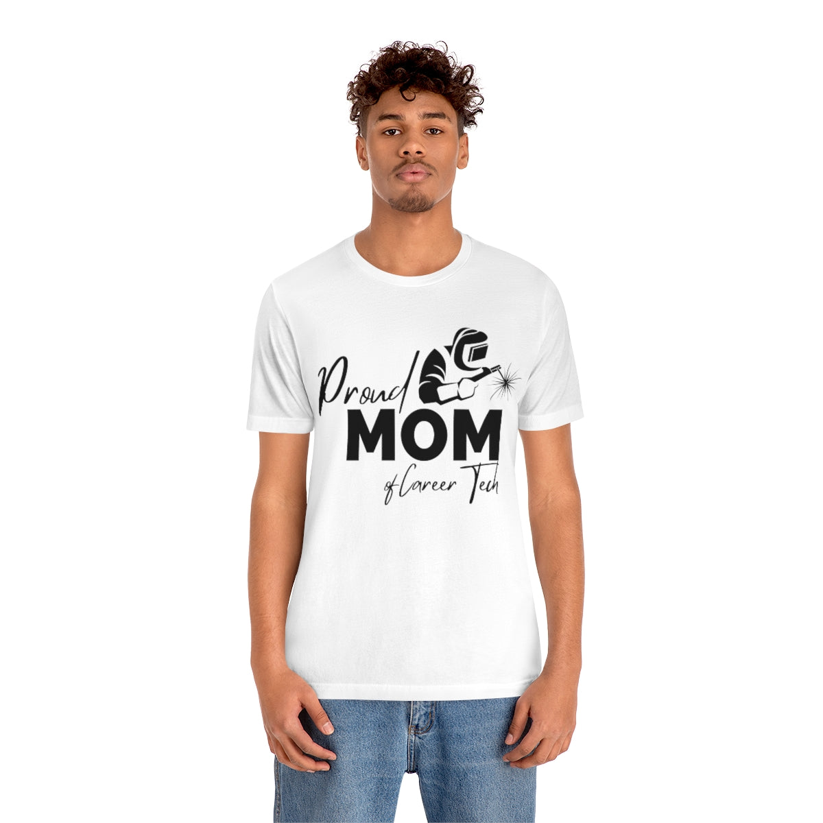 Proud Mom of Career Tech Student Jersey short sleeve tee