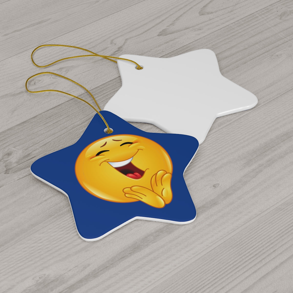 Emoji  Ceramic Ornament, 4 Shapes