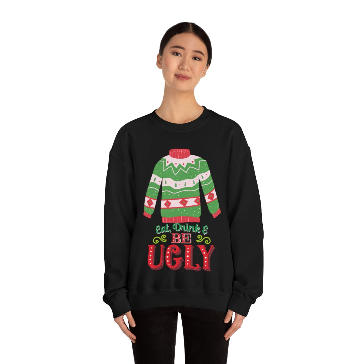 Ugly Christmas Sweater Unisex Heavy Blend™ Crewneck Sweatshirt